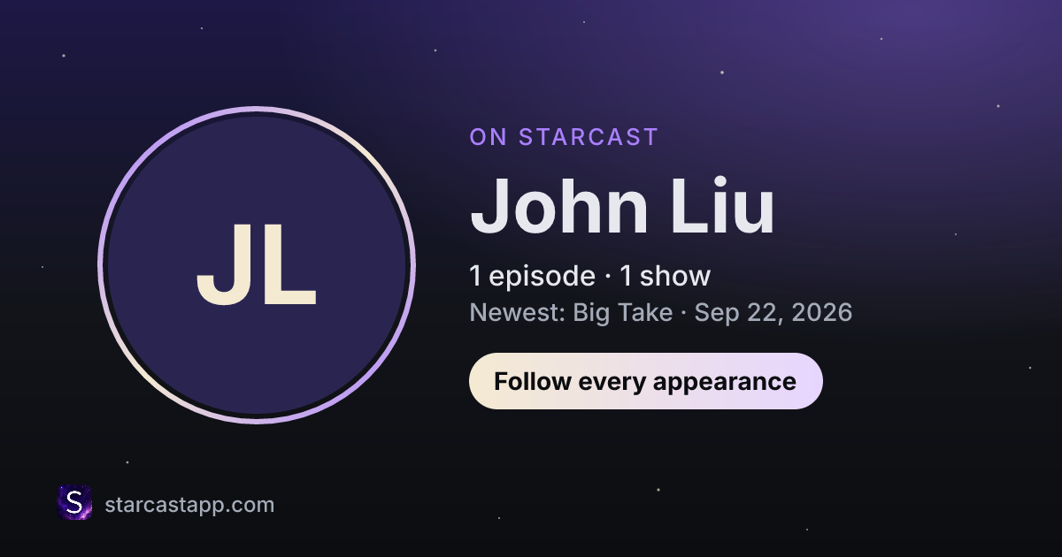 The preview card for John Liu