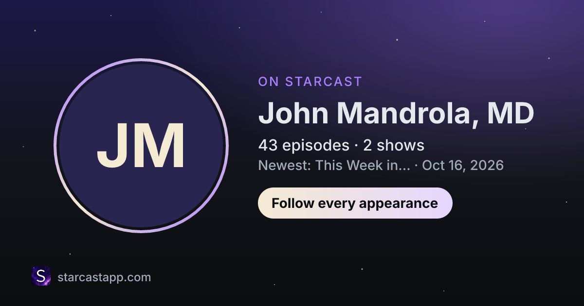 The preview card for John Mandrola, MD