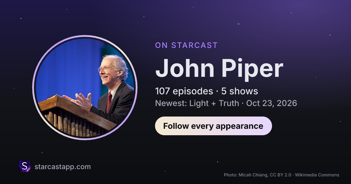 The preview card for John Piper
