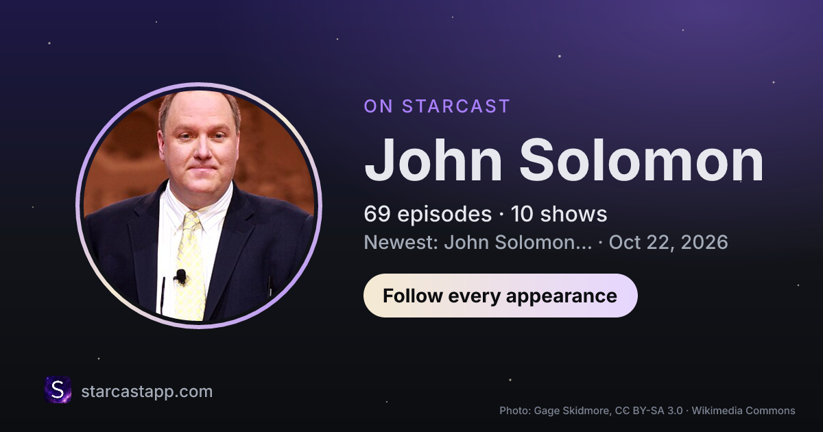 The preview card for John Solomon