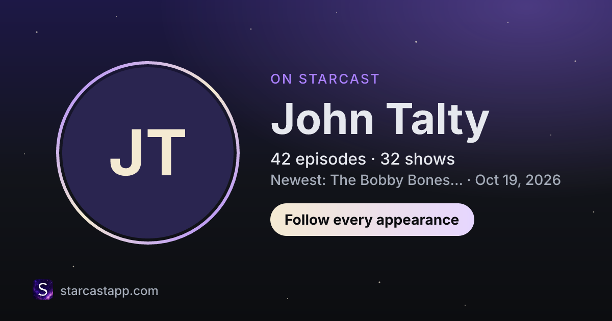 The preview card for John Talty