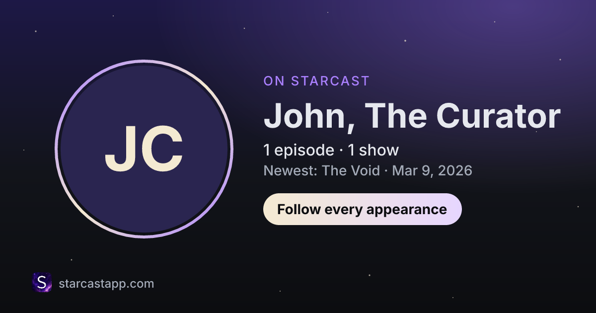 The preview card for John, The Curator