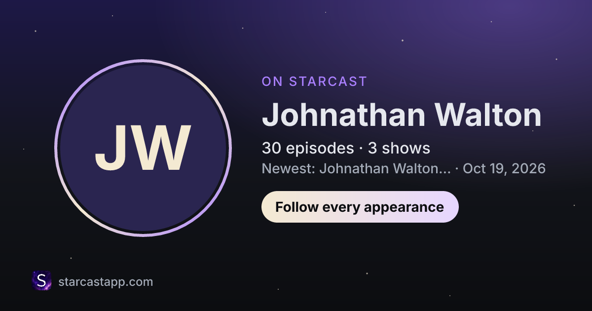 The preview card for Johnathan Walton