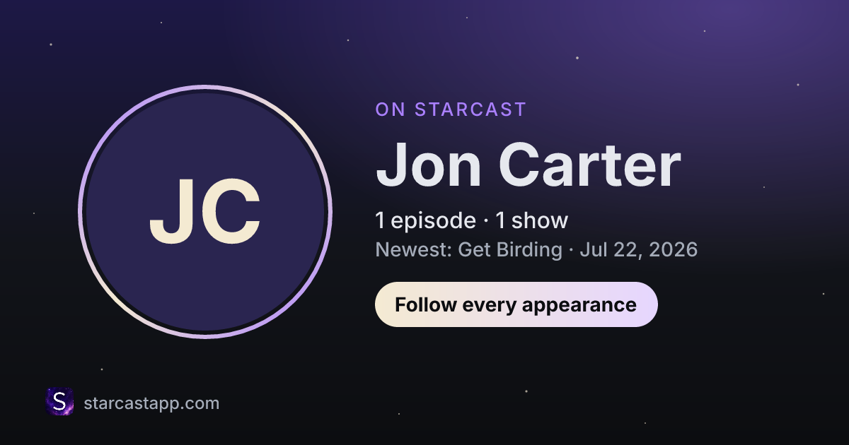 The preview card for Jon Carter