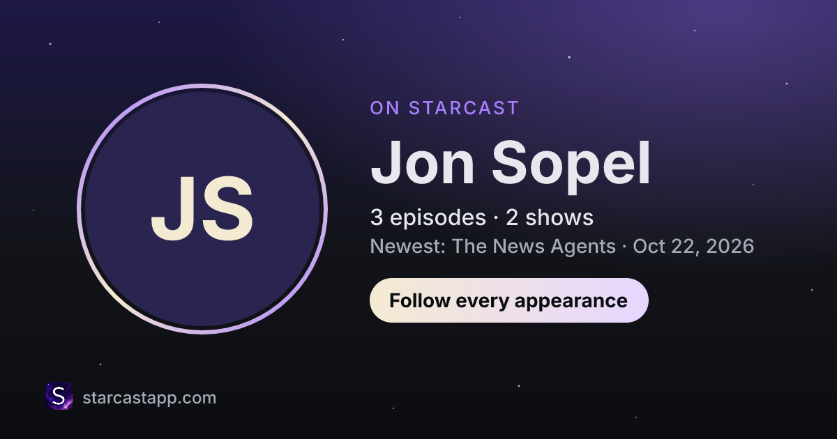 The preview card for Jon Sopel