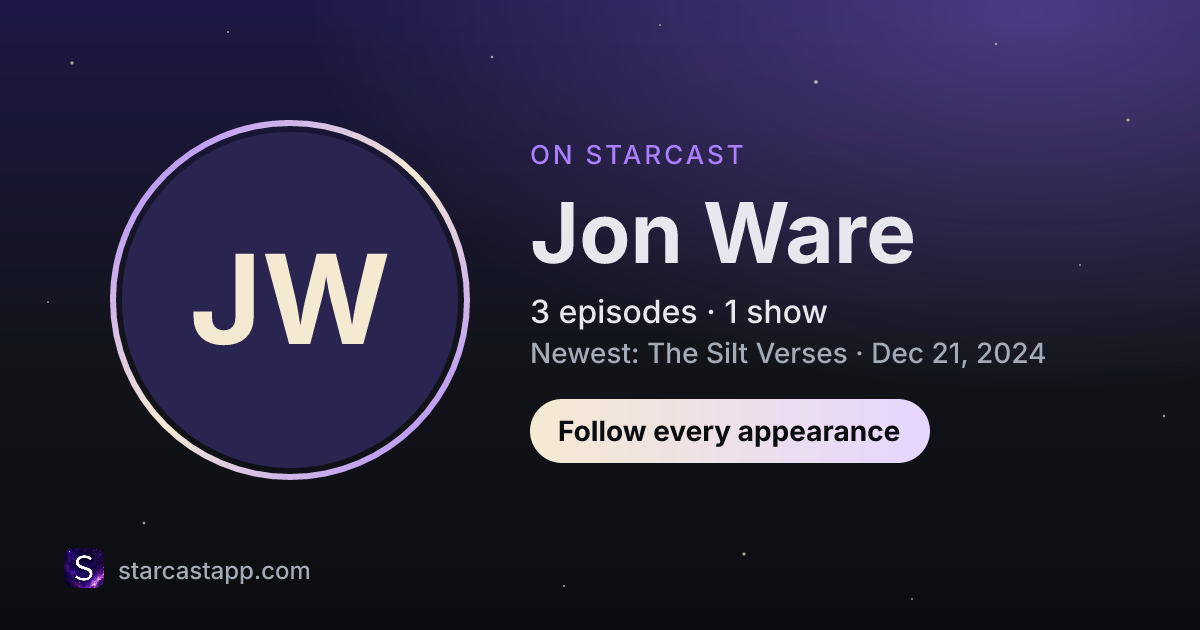 The preview card for Jon Ware