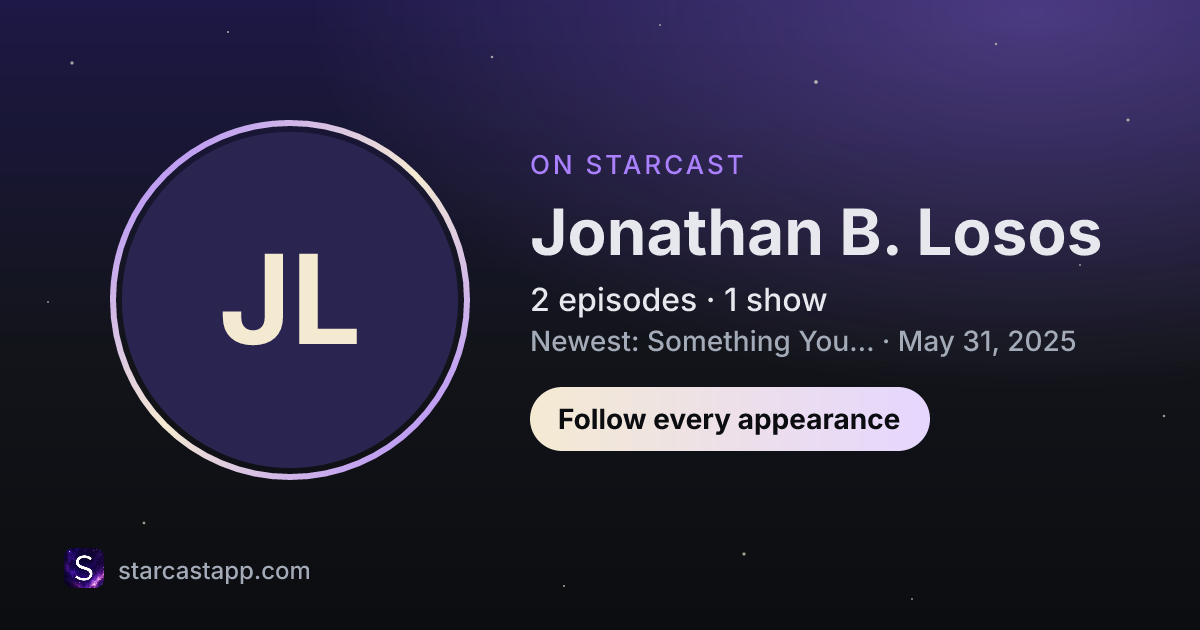 The preview card for Jonathan B. Losos