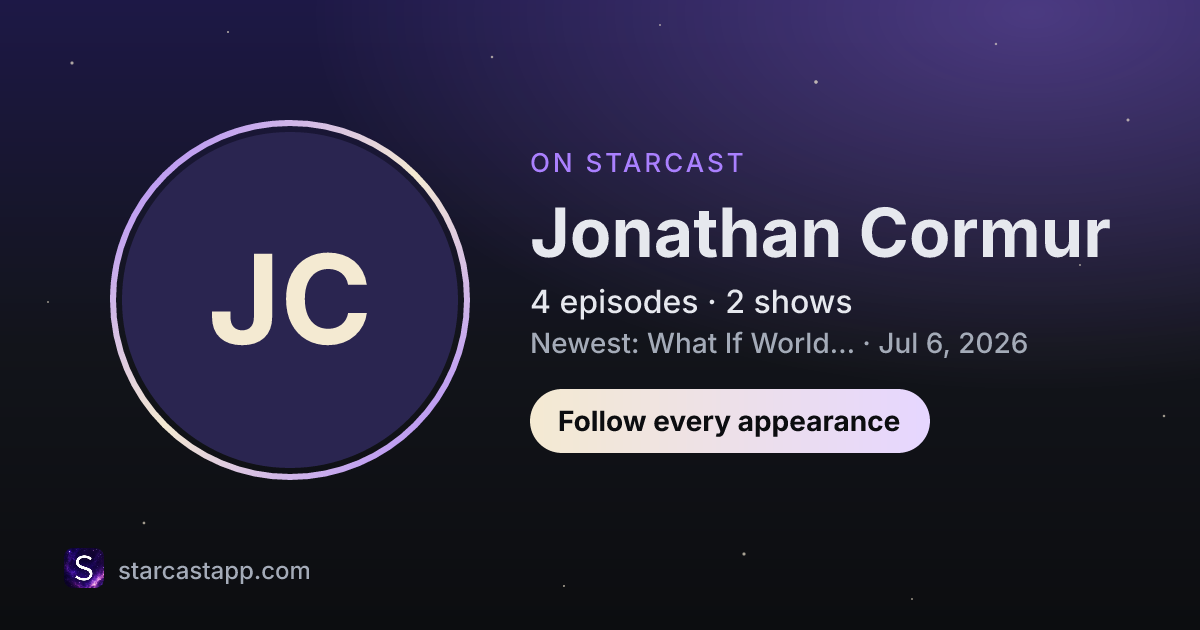 The preview card for Jonathan Cormur
