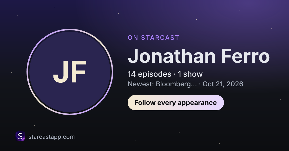 The preview card for Jonathan Ferro