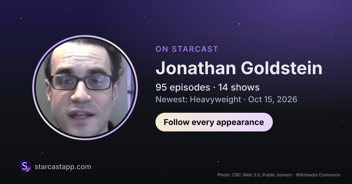 The preview card for Jonathan Goldstein