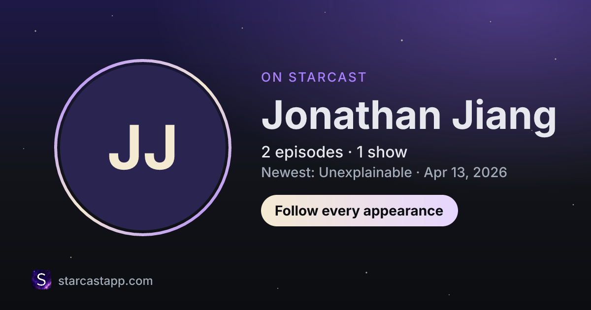 The preview card for Jonathan Jiang