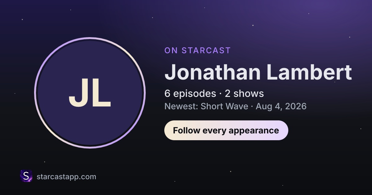 The preview card for Jonathan Lambert