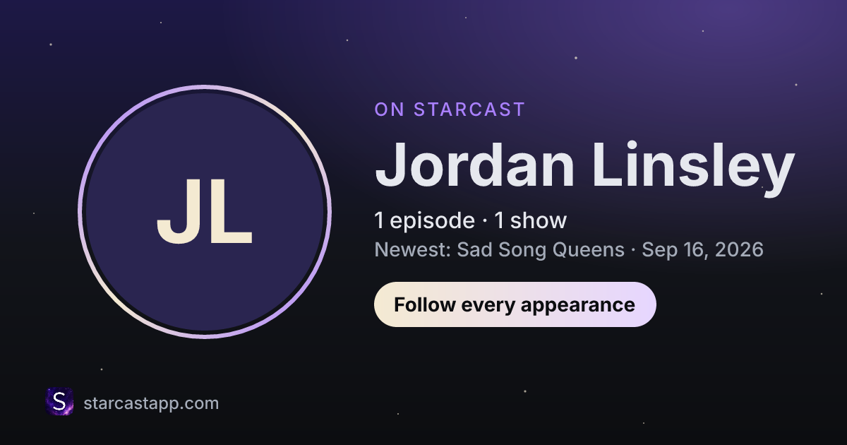 The preview card for Jordan Linsley