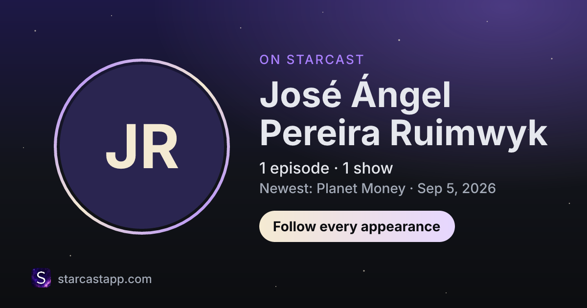 The preview card for José Ángel Pereira Ruimwyk