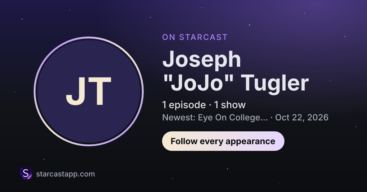 The preview card for Joseph "JoJo" Tugler