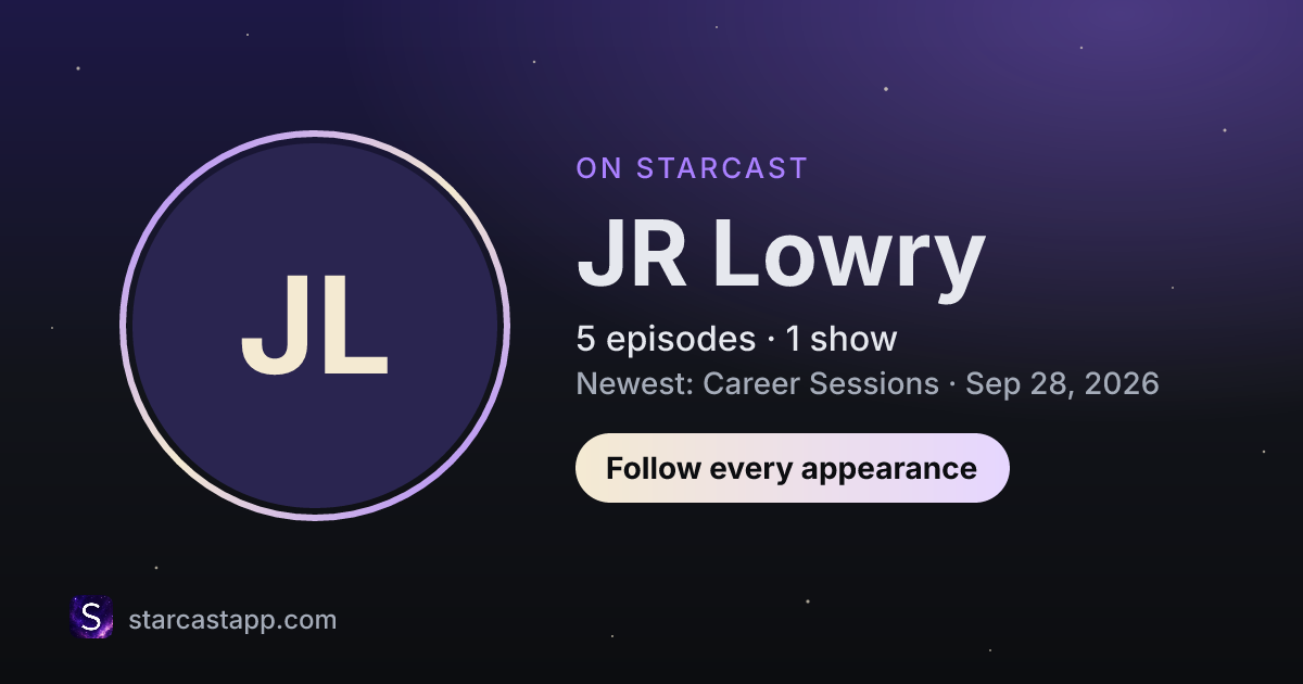 The preview card for JR Lowry