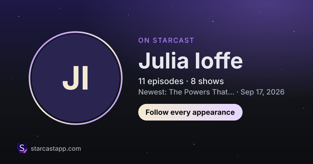 The preview card for Julia Ioffe