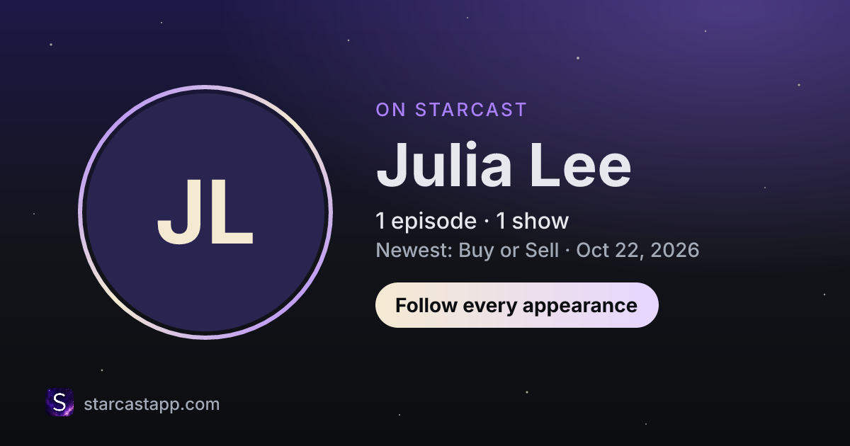 The preview card for Julia Lee