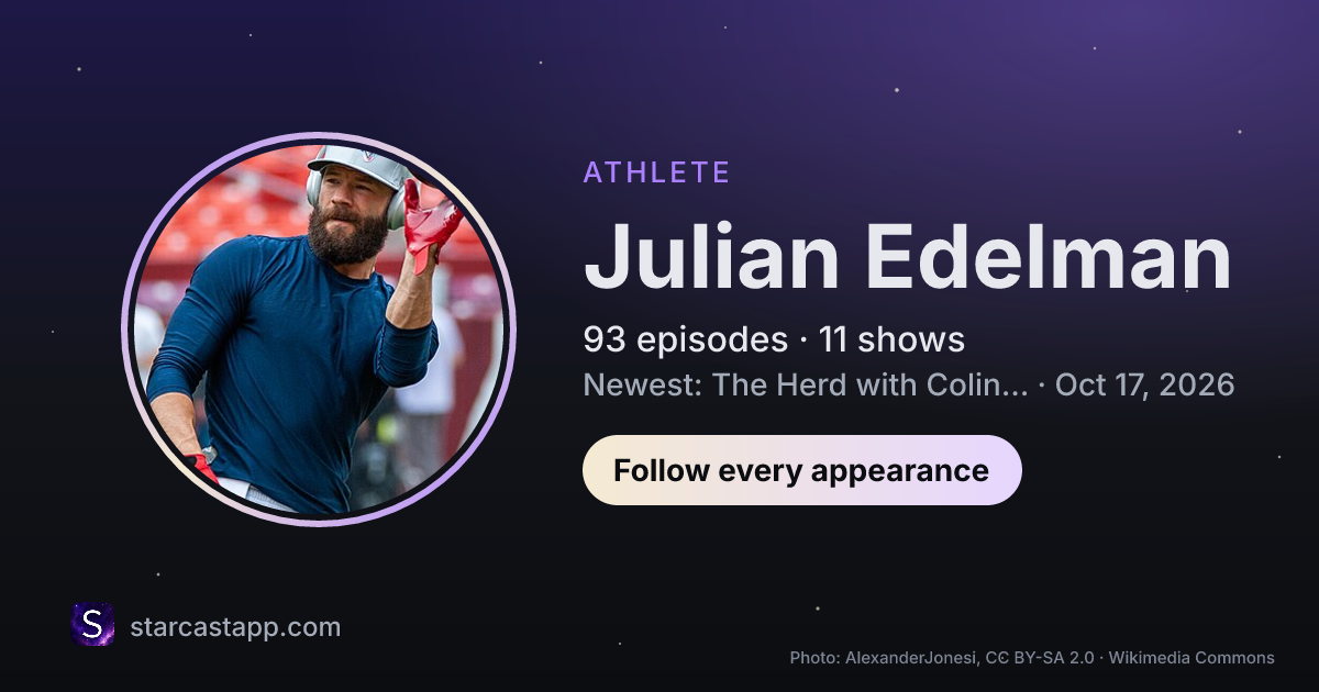 The preview card for Julian Edelman
