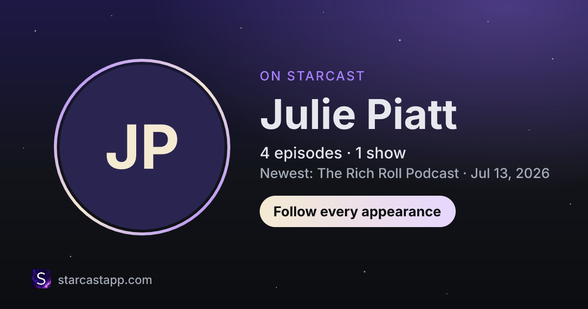 The preview card for Julie Piatt