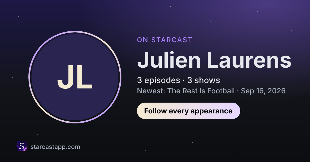 The preview card for Julien Laurens