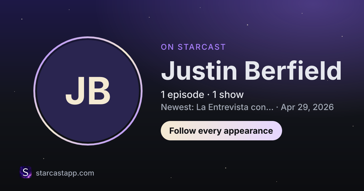 The preview card for Justin Berfield