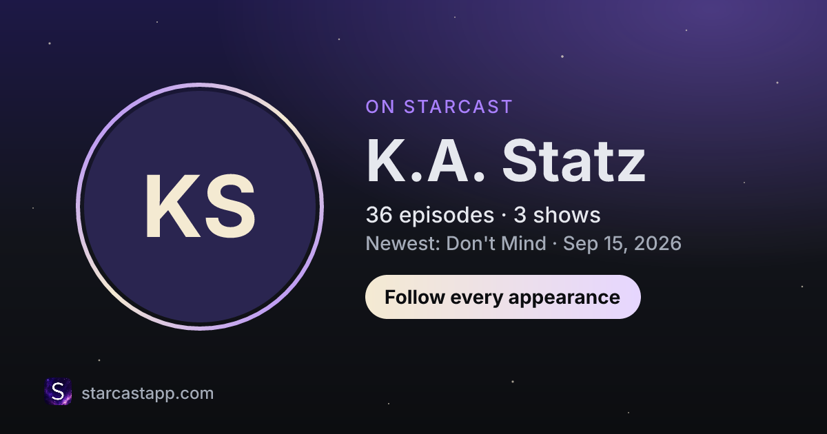 The preview card for K.A. Statz
