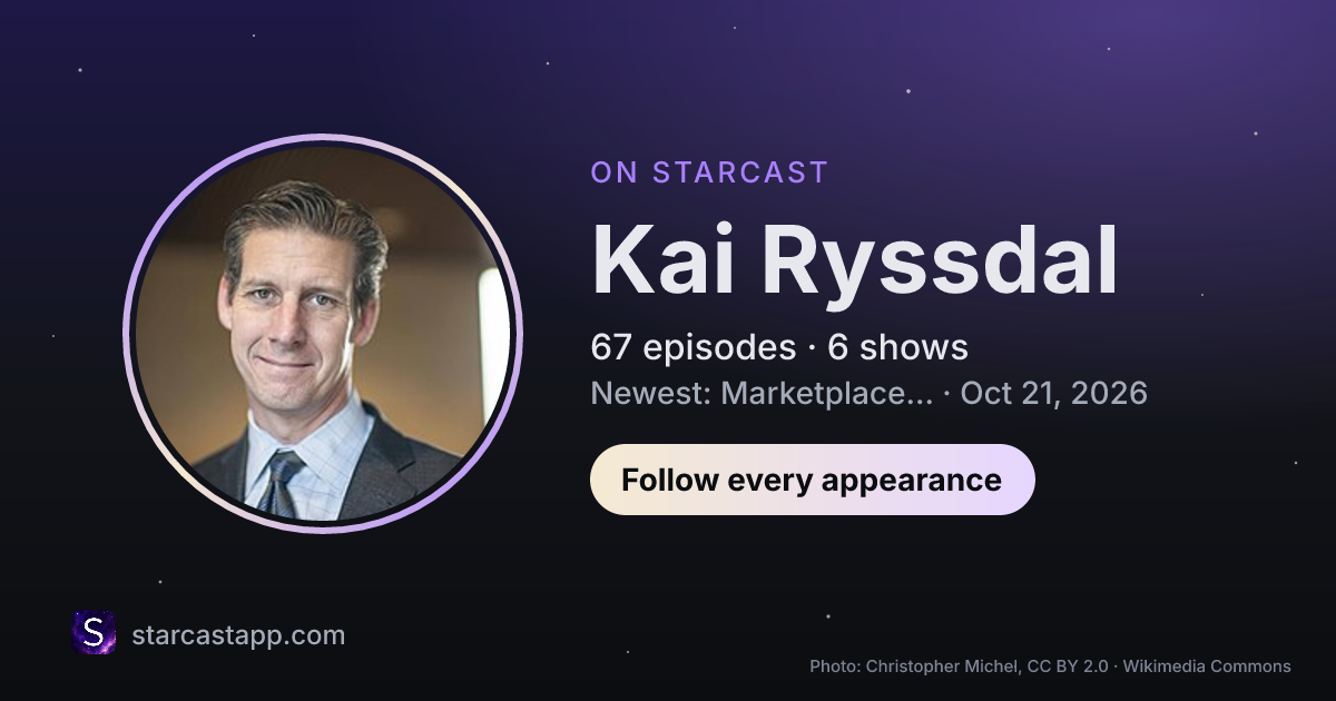 The preview card for Kai Ryssdal