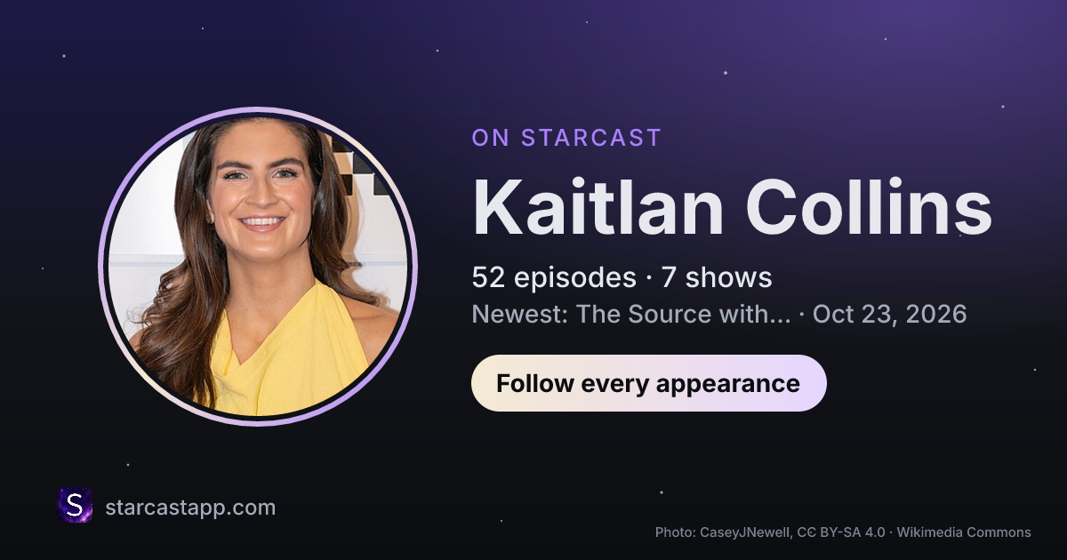The preview card for Kaitlan Collins