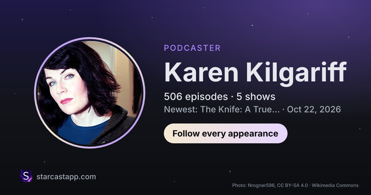 The preview card for Karen Kilgariff