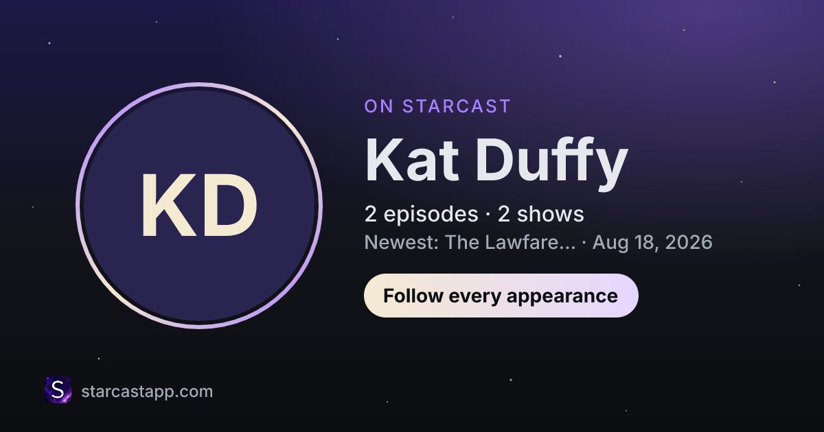 The preview card for Kat Duffy