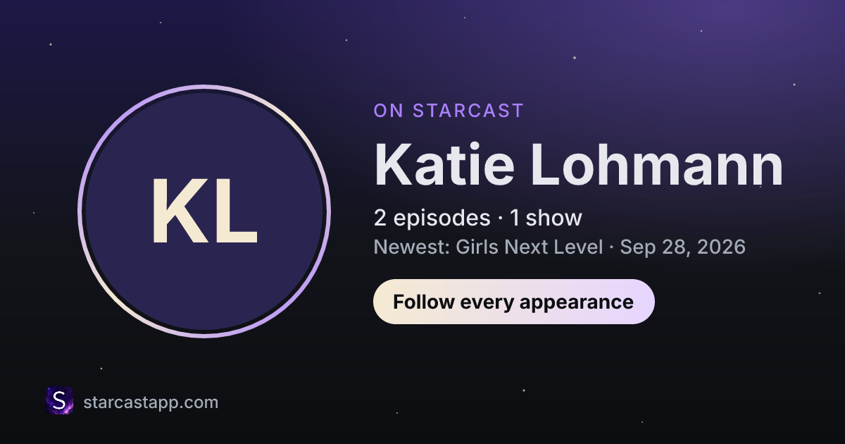 The preview card for Katie Lohmann