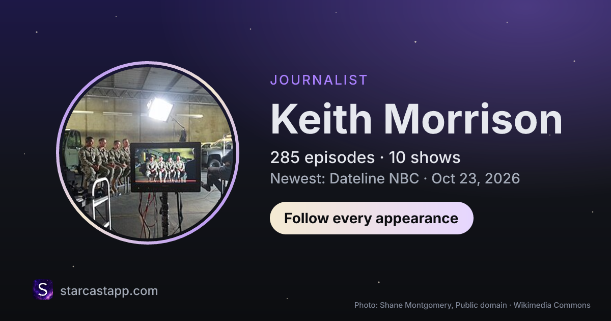 The preview card for Keith Morrison