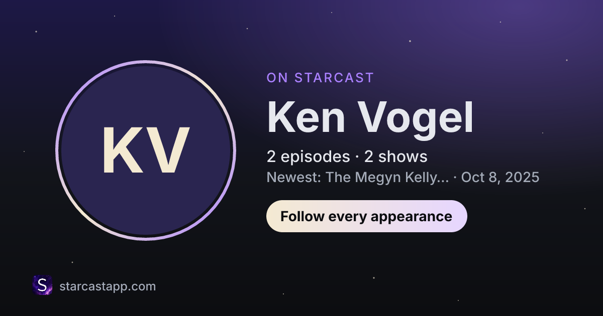 The preview card for Ken Vogel