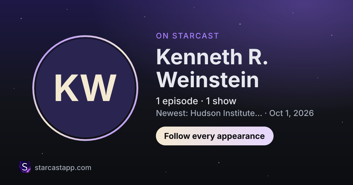 The preview card for Kenneth R. Weinstein