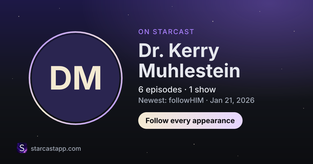 The preview card for Dr. Kerry Muhlestein