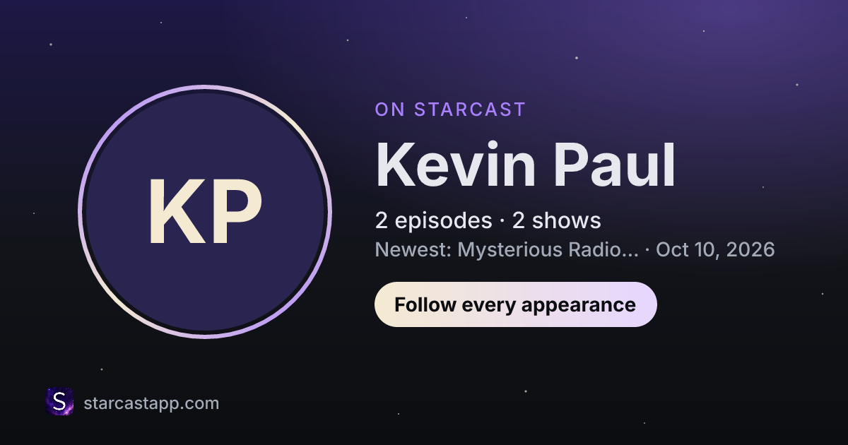 The preview card for Kevin Paul