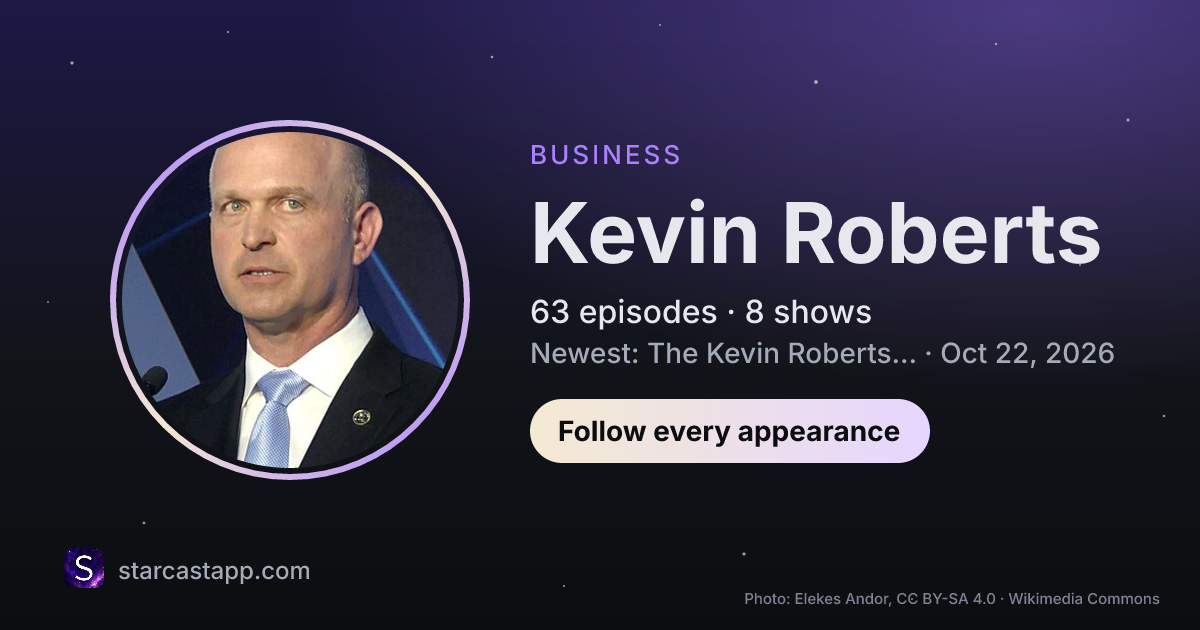 The preview card for Kevin Roberts