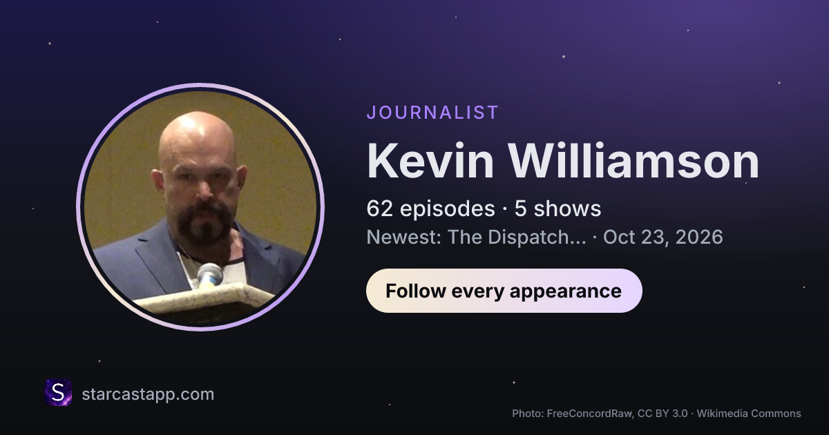 The preview card for Kevin Williamson