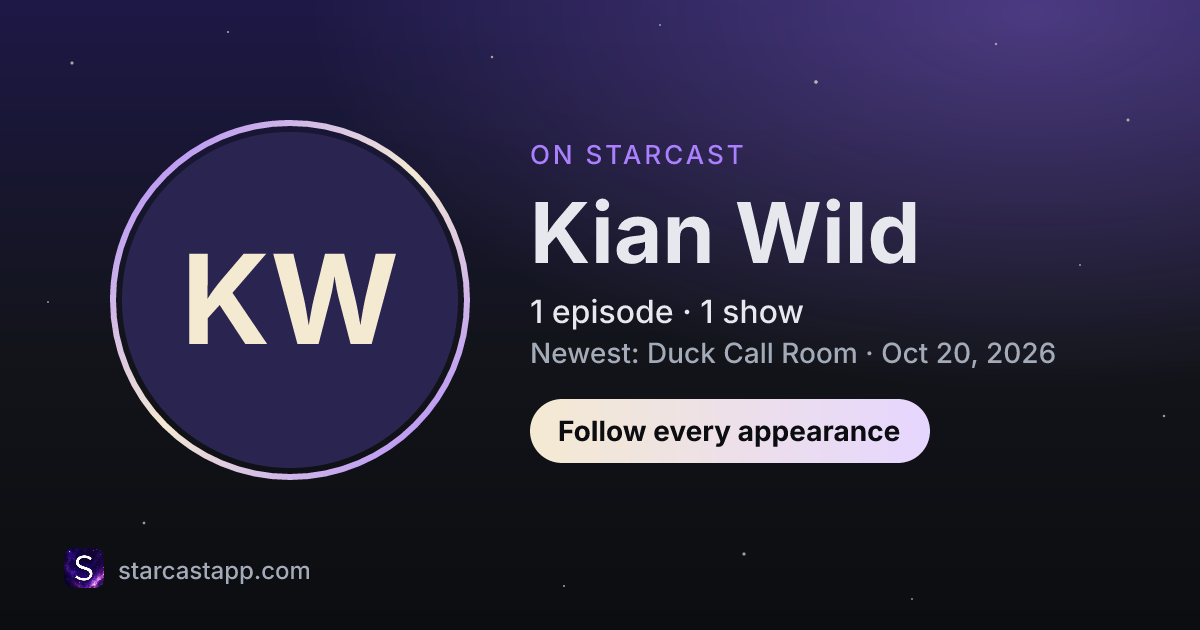 The preview card for Kian Wild