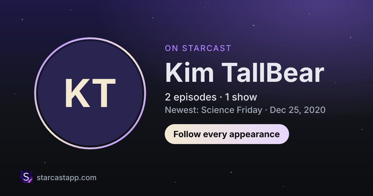 The preview card for Kim TallBear