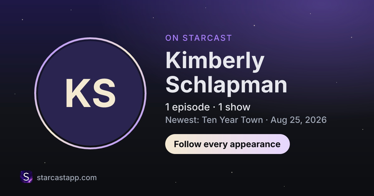 The preview card for Kimberly Schlapman