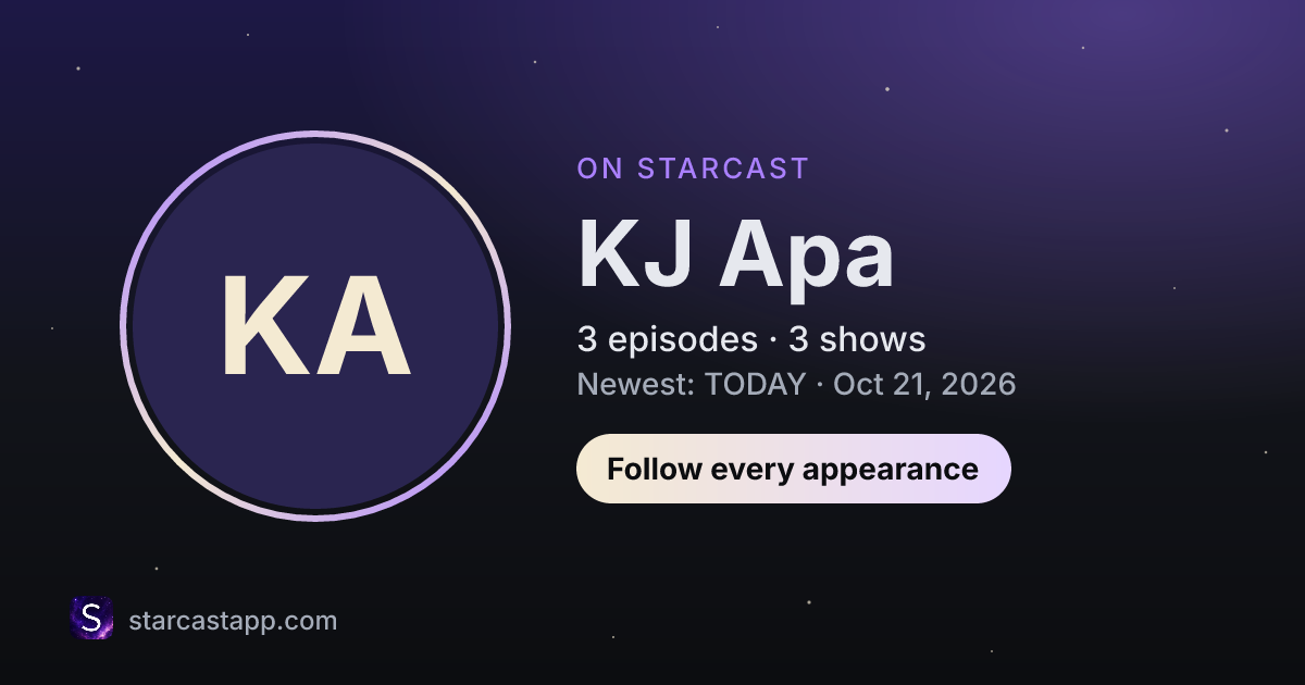 The preview card for KJ Apa
