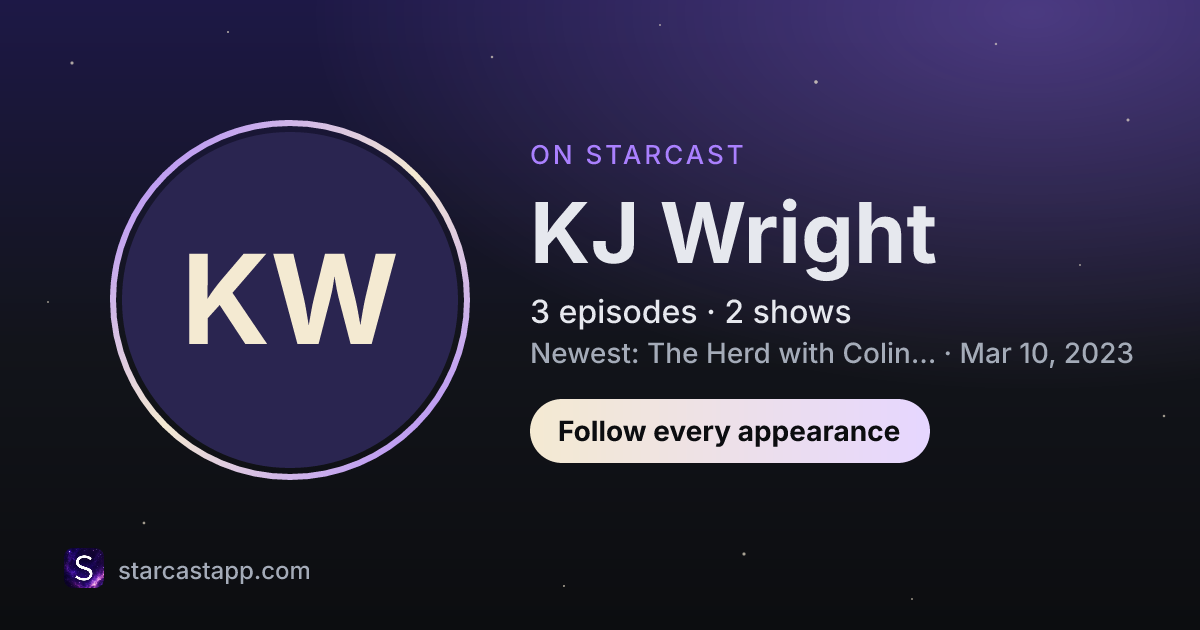 The preview card for KJ Wright
