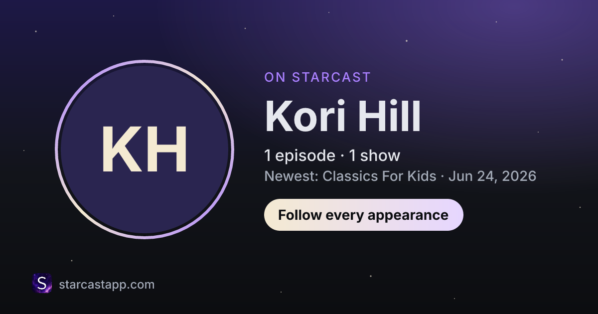 The preview card for Kori Hill