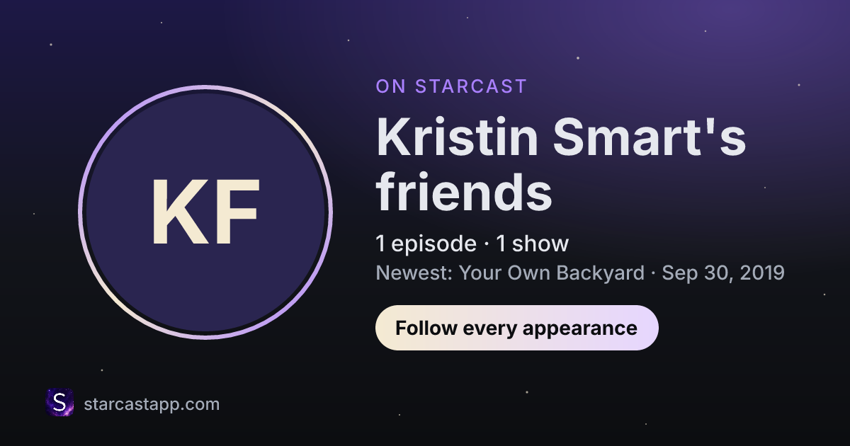 The preview card for Kristin Smart's friends