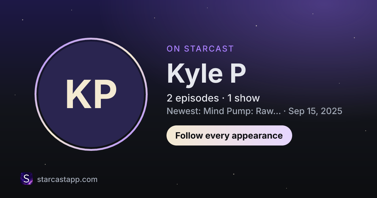 The preview card for Kyle P