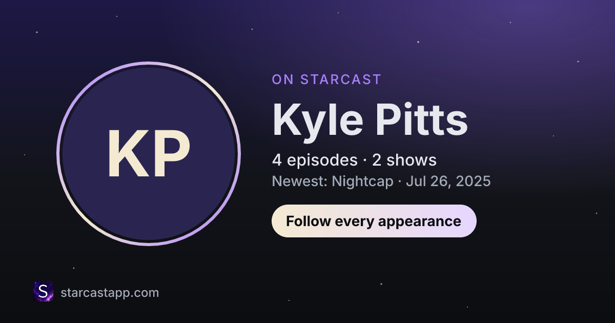 The preview card for Kyle Pitts