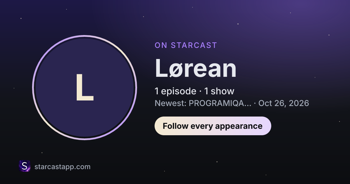 The preview card for Lørean