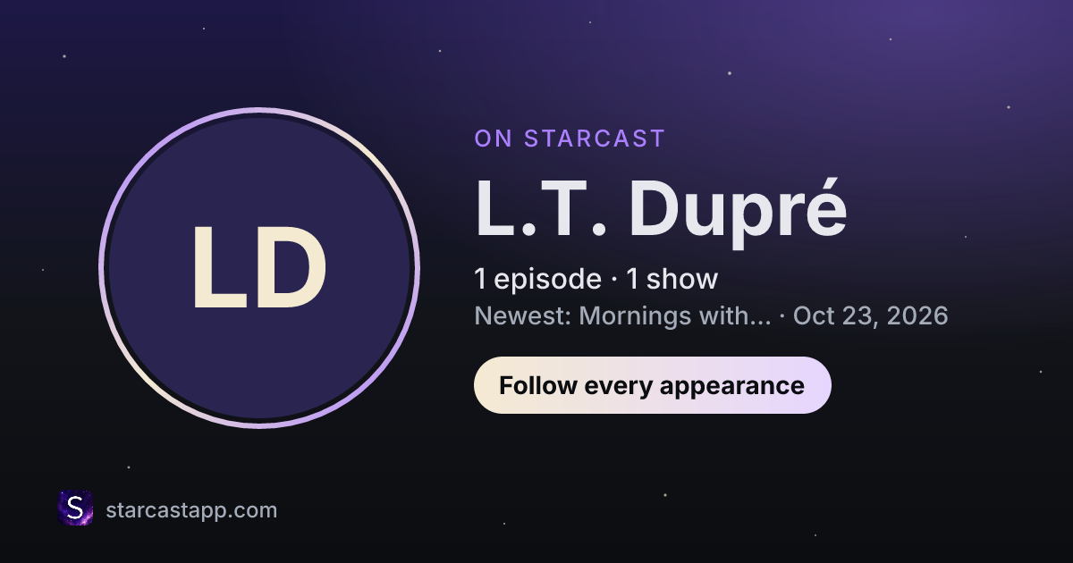 The preview card for L.T. Dupré